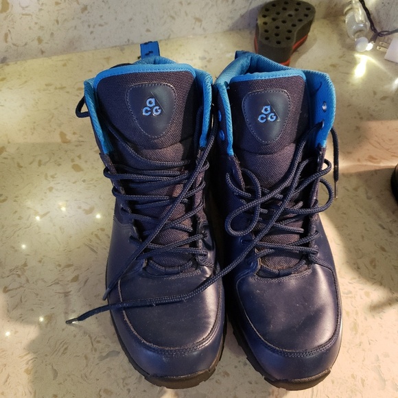 navy blue acg boots